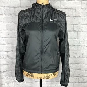 NIKE Running Windbreaker Zip Up Hoodie | Small